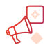 create-an-outlined-icon-of-a-megaphone-with-a-smal create-an-outlined-icon-of-a-megaphone-with-a-smal